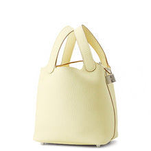将图像加载到图库查看器中，HERMES Picotin Lock Jaune Milton Taurillon Clemence Size PM
