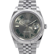 Load image into Gallery viewer, ROLEX Datejust 41 W41mm Stainless Steel K18WG Slate Dial126334
