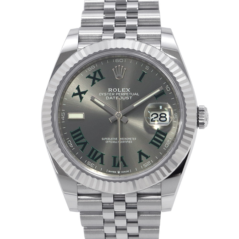 ROLEX Datejust 41 W41mm Stainless Steel K18WG Slate Dial126334