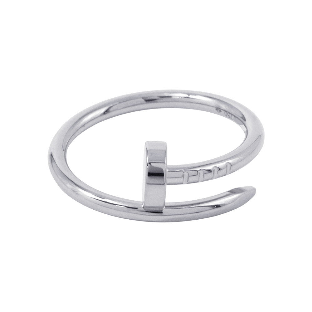 CARTIER Juste Un Clou Ring Small Size 49/#9B4226000 18K White Gold