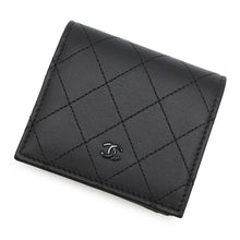 Load image into Gallery viewer, CHANEL Matelasse Small Wallet So BlackAP4381 Leather
