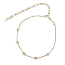将图像加载到图库查看器中，CHANEL CC Logo Choker NecklaceABE255 Gold Plated
