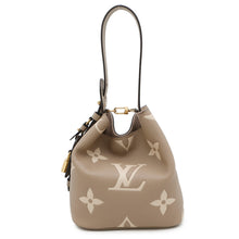 Load image into Gallery viewer, LOUIS VUITTON All In Taupe Gray / Creme WhiteM13045 Bicolor Monogram Empreinte Leather Size BB
