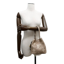 Load image into Gallery viewer, LOUIS VUITTON All In Taupe Gray / Creme WhiteM13045 Bicolor Monogram Empreinte Leather Size BB
