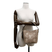 Load image into Gallery viewer, LOUIS VUITTON All In Taupe Gray / Creme WhiteM13045 Bicolor Monogram Empreinte Leather Size BB
