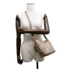 Load image into Gallery viewer, LOUIS VUITTON All In Taupe Gray / Creme WhiteM13045 Bicolor Monogram Empreinte Leather Size BB
