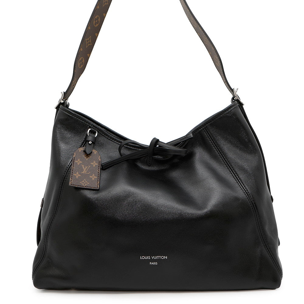LOUIS VUITTON Carryall Vibe NoirM25143 Lamb Leather Size MM