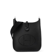 Load image into Gallery viewer, HERMES Evelyne Long Black Taurillon Clemence Size TPM
