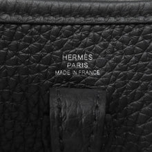 Load image into Gallery viewer, HERMES Evelyne Long Black Taurillon Clemence Size TPM
