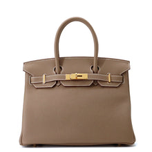 将图像加载到图库查看器中，HERMES Birkin Etoupe Togo Leather Size 30
