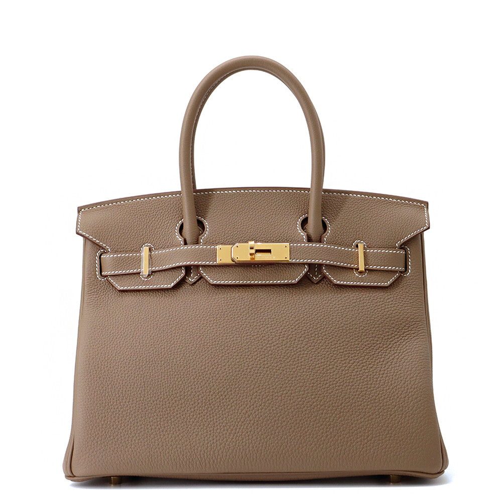 HERMES Birkin Etoupe Togo Leather Size 30