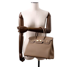 将图像加载到图库查看器中，HERMES Birkin Etoupe Togo Leather Size 30
