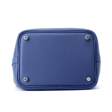 将图像加载到图库查看器中，HERMES Picotin Lock Blue Tie Taurillon Clemence Size PM
