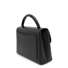 将图像加载到图库查看器中，CHANEL CC Logo Top Handle Bag Black Caviar Leather
