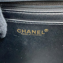 将图像加载到图库查看器中，CHANEL CC Logo Top Handle Bag Black Caviar Leather
