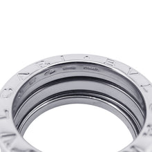 将图像加载到图库查看器中，BVLGARI B-zero1 2 band Ring Size 51 18K White Gold
