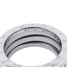 将图像加载到图库查看器中，BVLGARI B-zero1 2 band Ring Size 51 18K White Gold
