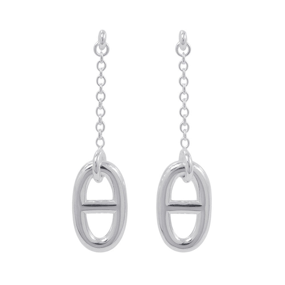 HERMES Chaine d'Ancre Farandole Earrings SV925