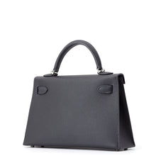 将图像加载到图库查看器中，HERMES Mini Kelly 2 Ardoise Epsom
