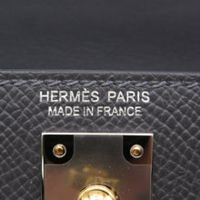 将图像加载到图库查看器中，HERMES Mini Kelly 2 Ardoise Epsom
