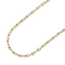 将图像加载到图库查看器中，TIFFANY&amp;Co. Hardware Small Link Necklace Size Small60153062 18K Yellow Gold
