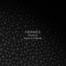 将图像加载到图库查看器中，HERMES Picotin Lock Black Taurillon Clemence Size PM

