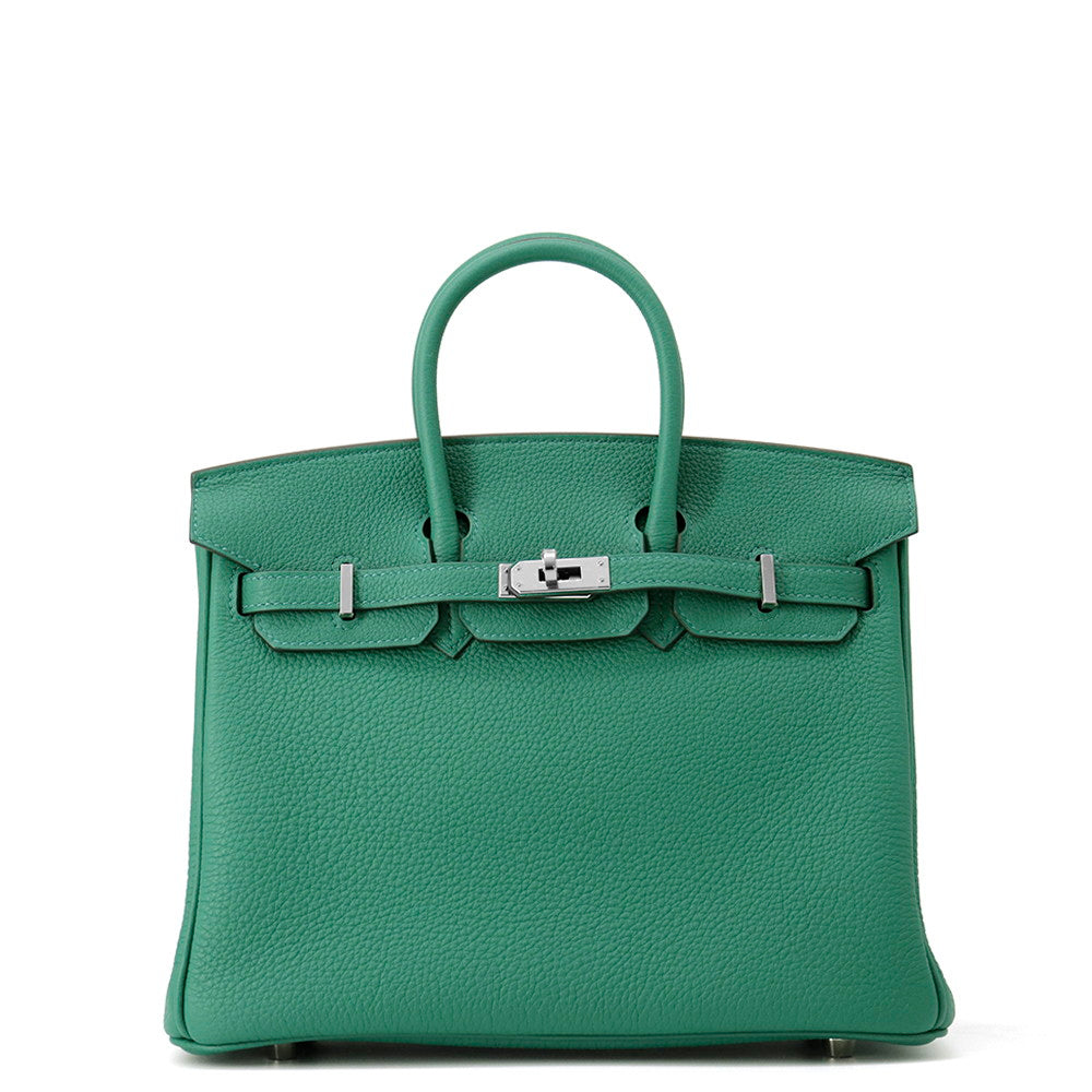 HERMES Birkin Vert Vertigo Togo Leather Size 25