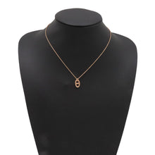 将图像加载到图库查看器中，HERMES Chaine d&#39;Ancre Farandole Necklace Size PM 18K Pink Gold
