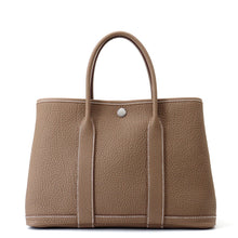 将图像加载到图库查看器中，HERMES Garden Party Etoupe Negonda Leather Size TPM

