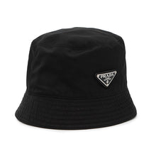 Load image into Gallery viewer, PRADA Re-Nylon Triangle Logo Bucket Hat Size L Black1HC137 Nylon100%
