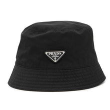 Load image into Gallery viewer, PRADA Re-Nylon Triangle Logo Bucket Hat Size L Black1HC137 Nylon100%
