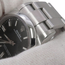 将图像加载到图库查看器中，ROLEX Oyster Perpetual W36mm Stainless Steel Bright Black Dial126000
