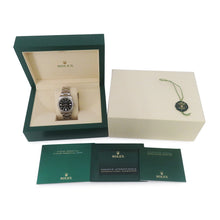 将图像加载到图库查看器中，ROLEX Oyster Perpetual W36mm Stainless Steel Bright Black Dial126000
