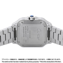 将图像加载到图库查看器中，CARTIER Santos de Cartier MM W35.1mm Stainless Steel Silver DialWSSA0029
