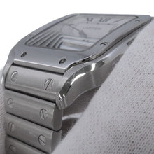 将图像加载到图库查看器中，CARTIER Santos de Cartier MM W35.1mm Stainless Steel Silver DialWSSA0029
