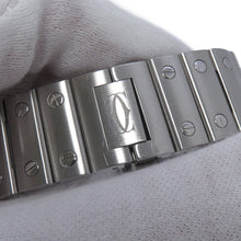 将图像加载到图库查看器中，CARTIER Santos de Cartier MM W35.1mm Stainless Steel Silver DialWSSA0029
