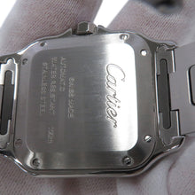 将图像加载到图库查看器中，CARTIER Santos de Cartier MM W35.1mm Stainless Steel Silver DialWSSA0029
