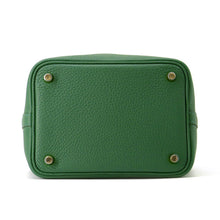 将图像加载到图库查看器中，HERMES Picotin Lock Eclat Vert Moyen/Vert Peppermint Taurillon Clemence Swift Leather Size PM
