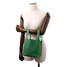 Load image into Gallery viewer, HERMES Picotin Lock Eclat Vert Moyen/Vert Peppermint Taurillon Clemence Swift Leather Size PM
