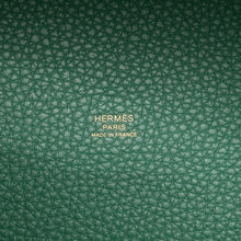 将图像加载到图库查看器中，HERMES Picotin Lock Eclat Vert Moyen/Vert Peppermint Taurillon Clemence Swift Leather Size PM
