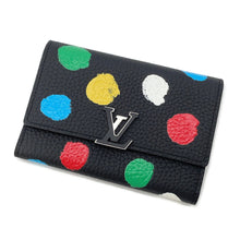 Load image into Gallery viewer, LOUIS VUITTON LV X YK Portefeuille Capucines Compact Noir/MulticolorM81963 Taurillon Leather
