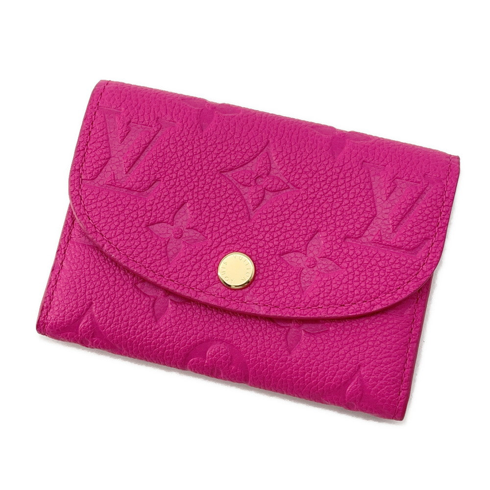 LOUIS VUITTON LV × TM Rosalie Coin Purse Cute PinkM14086 Monogram Empreinte Leather