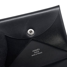 Load image into Gallery viewer, HERMES Calvi Duo Black Box Calf Leather
