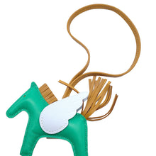 Load image into Gallery viewer, HERMES Rodeo Pegasus Menthe / Sesame / Blue Blum Lambskin Size PM
