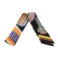 将图像加载到图库查看器中，HERMES Twilly Epaulettes de Gal ceremonial epaulettes Caban/Vert/Jaune Silk100%
