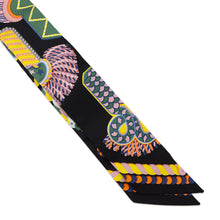 将图像加载到图库查看器中，HERMES Twilly Epaulettes de Gal ceremonial epaulettes Caban/Vert/Jaune Silk100%
