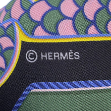 将图像加载到图库查看器中，HERMES Twilly Epaulettes de Gal ceremonial epaulettes Caban/Vert/Jaune Silk100%
