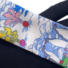 Load image into Gallery viewer, HERMES Twilly my clouds Sur Mon Nuage Fuchsia/Blue/Multicolor Silk100%
