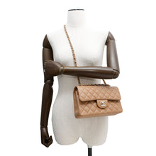 Load image into Gallery viewer, CHANEL Matelasse W Flap ChainShoulder Bag BeigeA01113 Lambskin Size 23
