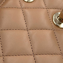 Load image into Gallery viewer, CHANEL Matelasse W Flap ChainShoulder Bag BeigeA01113 Lambskin Size 23
